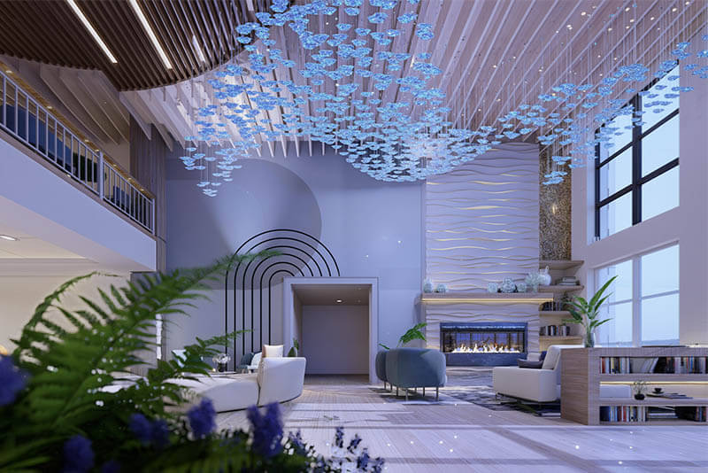 Tamanna Toma interior rendering during her time as an intern in 2025 at AG Architecture.