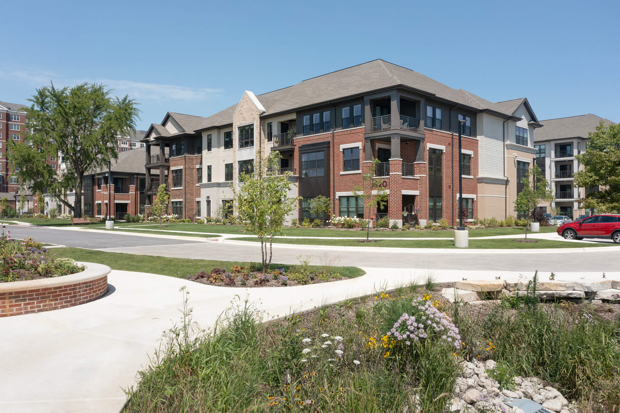 These Hybrid Homes are apart of the award-winning campus at Plymouth Place in La Grange Park, IL.