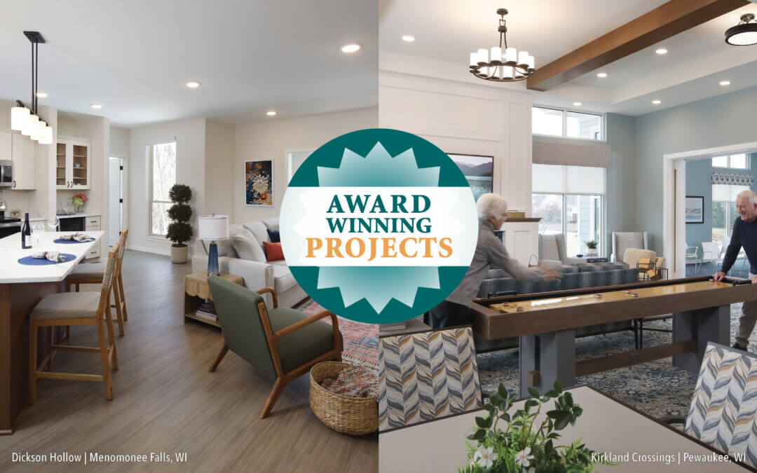 Senior Housing Partners award-winning local projects Dickson Hollow and Kirkland Crossings are featured.